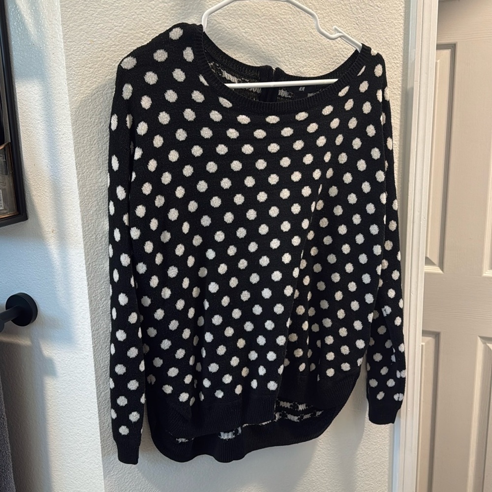 H&M polka dot sweater